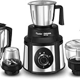 Prestige Endura 1000W Mixer Grinder 6 Jars (Black & Silver)-11