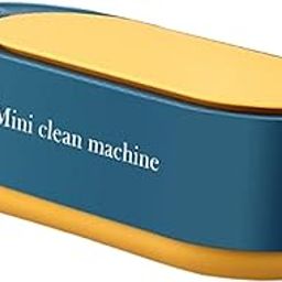 Professional Ultrasonic Cleaner Portable for Shaving Heads Glasses Dentures Battery Blue | Household Supplies & Cleaning | Other Home Cleaning Supplies-image-18