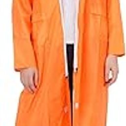 Women's Waterproof PVC Raincoat with Cap & Cover_Pack Of 01(Orange)-50