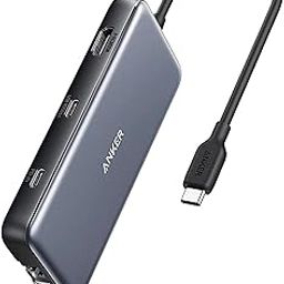 Anker Usb C Hub, Power Expand 8-In-1 Usb C Adapter, With 100W Power Delivery, 4K 60Hz Hdmi Port, 10Gbps Usb C And 2 Usb A Data Ports, Ethernet Port, Microsd And Sd Card Reader, For Macbook Pro Gray-0