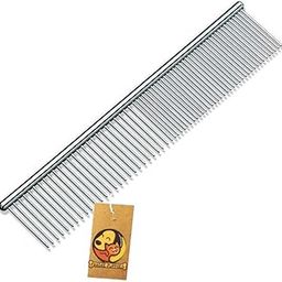 Foodie Puppies Professional Rounded Teeth Stainless Steel Needles (Flat Comb, Small) Pet Hair Grooming comfortable Comb Suitable for Dogs, Puppies, Rabbits, and Cats-26