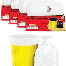 Shalimar Premium (Lavender Fragrance) Scented Garbage Bags Medium Size 19x21 Inches|120 Bags (Pack of 4 Rolls with 30 Bags Each) for Dustbin Bag/Trash Bag (White) - Perforated Box for Easy Dispensing-14