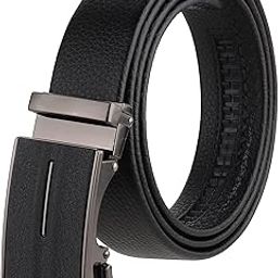 zacharias Men's Faux Leather Belt with Autolock Buckle ss-132 (Black_Free Size) (Pack of 1)-picture-13