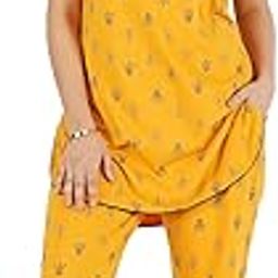 RILO Women/Girls Printed Hosiery Cotton Night Suit Set Pyjama with Pocket-image-4