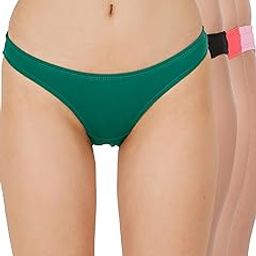Women's Low Rise Cotton Lycra Solid Panties Bikini Briefs Set (Pack of 4) (SN2461-M)-picture-21
