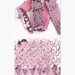 10 Yards 1.4" Inch 4 Row Pink Trim Elastic Stretch Sequin Trim Crafts Sewing T3-image-34