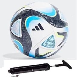 ZHTC Hand Stitch Football Oceaunz Pro Leauge with Pump Size-5 White|Bright Blue|Black|Collegiate Navy-image-2