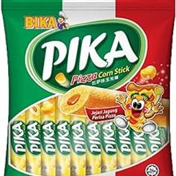 BIKA Pika Pizza Corn Stick Crunchy Cheese Snack 10 g Pack of 10-image-5