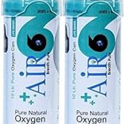Air6 Natural Oxygen Cylinder in Portable Can 20ltr with inbuilt mask 200 Sprays (Pack of 2)-5