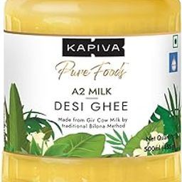 Kapiva certified A2 Gir Cow Ghee 500ML | Traditional Vedic Bilona Method | Grassfed, Pure & Healthy | Curd-Churned | Premium Glass Bottle | 100% Natural & Lab-Tested | Rich in Nutrition-image-71