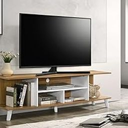 DeckUp Melia Engineered Wood TV Unit (Wotan Oak & White, Matte Finish)-picture-31