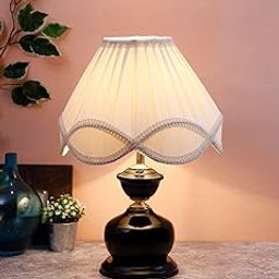 AMDHOME Off-White Vinatge Shade Iron lamp (12x16.5) Inches -16-image-67