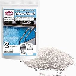 Clear Pool TCCA 90 Swimming Pool Water Treatment Granules, Surface and Sunlight Protection, Algae Control, (2 KG (1900))-image-64