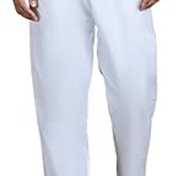 White solid mid-rise pyjamas, has a drawstring closure-picture-7