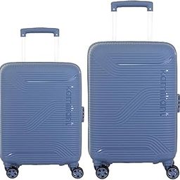 Polycarbonate Kamiliant Hard Shell Double Spinner Suitcase Nexus DW 2P(C+M) BLU FIN,Blue, Small, Medium, 68 cm-45