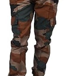 NAVRANG Trader Stylish Cargo Pant for Men | Army Print Pant for Women | Unisex Joggers Cammando Pants for Boys & Girls | Regular Fit Militry Jeans for Man with Multi Pockets-image-16