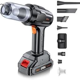 GRILAX Handheld Car Vacuum Wireless | Cordless Vacuum Cleaner with High Power Suction | 4 in 1 Vacuum with One Batteries Long Endurance, 18.5v/120w Mini Cleaner for Car, Home, Office, Pet-5