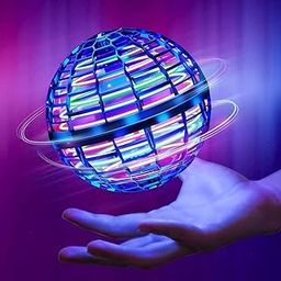Flying Spinner Fidget Ball Toys Kids USB Rechargeable Built-in Lights 360° Rotating Magic Controller,Multicolor-11