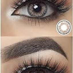 Diamond Eye Monthly Disposable Contact Lenses Honey & Grey Color (Pack of 2)-picture-19