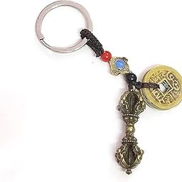 Tibetan Buddhist Auspicious Dorje Vajra Lucky Coins And Feng Shui Lucky Knot Charm Amulet Beautiful Hand Craft Key chain Key Ring For Car Home And Bike Key Chains-image-83
