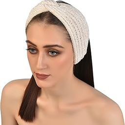 Vogue Hair Accessories Woollen Headband for Girls and Women - Off White (Vha_25N)-image-45