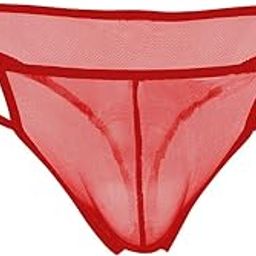 Men's Transparent Mesh G-String Brief | G-String Design | Lightweight & Breathable | Night Underwear Regular Size (S, M, L)-picture-22