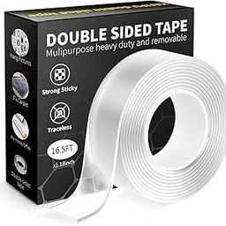 MS Export Double Sided Tape Heavy Duty, Multipurpose Removable Traceless Mounting Adhesive Tape for Walls, Super Sticky Gel Grip Mounting Tape (3 Meter)-picture-31