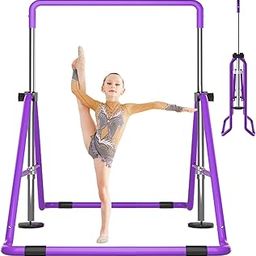 DOBESTS Gymnastics Bar Kids Gymnastic Equipment for Home Folding Junior Training Bars Expandable Kip Bar for 3-7 Years Old Children-image-52