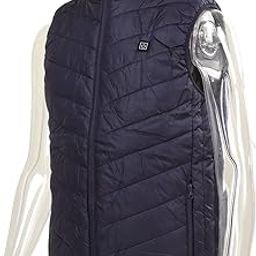 Heated Vest, Blue 3 Gears Electric Body Warmer 9 Zones Heating for Outdoor Duty (4XL)-image-53