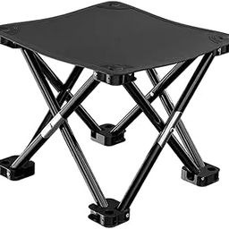 CALANDIS™ Folding Stool Practical with Side Pocket for Gardening Beach 33cmx33cmx32cm Black | Furniture | & Hiking | Outdoor Sports-image-92