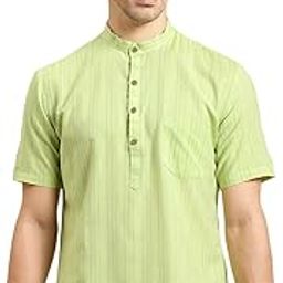 Men's Hand Block Printed Cotton Short Kurta-image-31