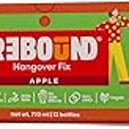 Rebound Apple Flavor Pack Of 12 (60ml) - Clinically Proven Anti- Hangover Drink | 100% Safe & Vegan | Natural Ingredients | Hangover Free Wake Up Next Day | Pocket Friendly | No Side Effects-image-34