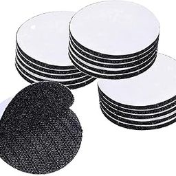 ADAKASI Double Sided Hook Loop Dots Adhesive Sticky Back Coins Self Adhesive Fastener Interlocking Tape for Couch Cushions,Carpet, Stair Treads Carpet, DIY Craft, Round 2 inch-Set of 10-image-21