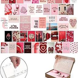 50 Pieces Wall Art Peel-N-Stick-Wall Collage Kit| Aesthetic Room Decor Items | Wall Posters Aesthetic | Wall Decor |Wall Decor Sticker-image-76