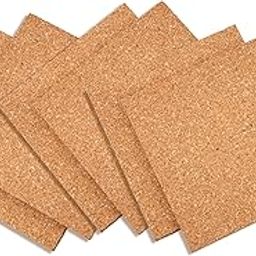 THE CORK STUDIO | 6" x 6" Square Cork Board | Multipurpose Cork Tiles for DIY Art, Pin Board, Wall Decor, Trivet | Eco-Friendly & Biodegradable-picture-10
