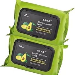 Gkc Syross Makeup Remover Wipes Biodegradable and Organic Facial Cleansing Wipes for All Skin Types | Gentle Eco-Friendly Wet Tissues | 60 plus 60 PCS Buy 1 Get 1 Free Set-image-44