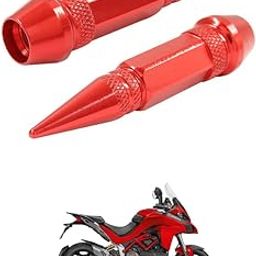 LOVMOTO Universal 2PC Spiked Aluminum Stem Valve Caps Dustproof Tire Wheel Stem Caps for Cars,SUVs,Trucks Bicycles and Motorcycles Comfortable with MUL-tist-rada-image-91