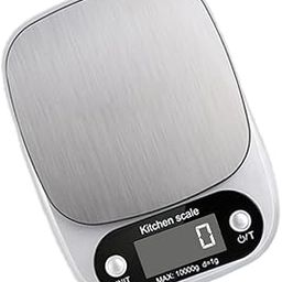 ATOM Digital Kitchen Food Weighing Scale For Healthy Living, Home Baking, Cooking, Fitness & Balanced Diet. | Digital Display 10Kg x 1gms with 2 Batteries Included, Atom A 136-16