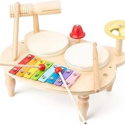 TOYARTSY Wooden Percussion Instrument Set for Kids | Multicolour Music Toys | Ideal for Early Music Education and Fun-image-21