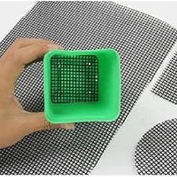 SAZ DEKOR® ABS Drainage Mesh Sheet Bonsai Flowerpot Bottom Net Bug Pest Control 5 .2 x 5.2 cm 10 pcs|Home Items for Living Room, Home & Garden, Home Product, Flower Planters for Home-office-Lawns|-picture-3