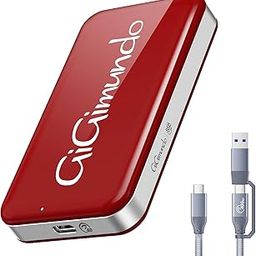 40Gbps 1TB Portable External SSD - IML Process, TLC Particles, Up to 3000 MB/s for Thunderbolt3, Red-10
