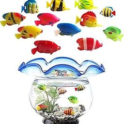 VAYINATO® (Pack of 5) Aquarium Plastic Floating Fake Fish for Aquarium Decoration | Enhance Your Aquarium with Vibrant Plastic Fake Fish (Random Colour) by Petzlifeworld-image-11