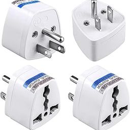 KAVANA UniversalSocket, Flat Blade Plug Adapter (Type A) US Type Plug Power Converter Adapter for USA,Canada,Mexico,Brazil,Philippines,Cuba,Thailand,Taiwan,Japan,Panama & More (US/Canada, Pack 4)-14