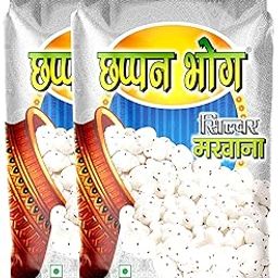 Chappan Bhog Phool Makhana | Silver 200 grams (Pack of 2X100 gm) | Premium Makhana | Fox Nut | | Hand Pick | Rich in Fiber | Gluten Free | Anit Oxidants | Vegan-image-67