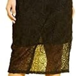 Women White Rose NET Pencil Skirt-image-78