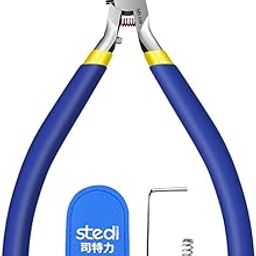 stedi 4.7-inch Model Nipper, with Ultra-thin Single-edge and Blade Case Plastic Model Tools for Gundam Repairing Plastic Model and Fixing，Blue-20