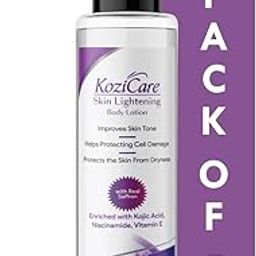 Kozicare Real Saffron Lightening/Brightening Body Lotion with Real Saffron, Kojic Acid, Vitamin E, Shea Butter, Niacinamide |Improve Skin Shade, Helps Protecting Cell Damage – 200ml (Pack of 5)-image-8