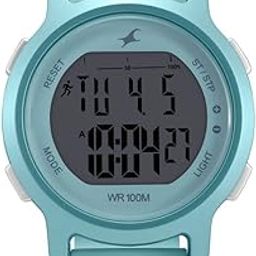 Street Line Digital Dial Blue Silicone Strap Watch for Girls-NR68027PP03-picture-37