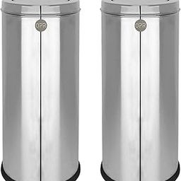 OPR Stainless Steel Swing Dust Bin With Lid | Garbage Bin For Washroom, Home, Kitchen, Bathroom And Offices Big Size (Pack of 2) (12 X 28 In. - 60 Liter)-picture-16