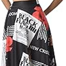 Printed Designer Full Long Flared Skirt for Women/Girls/Ladies-image-24